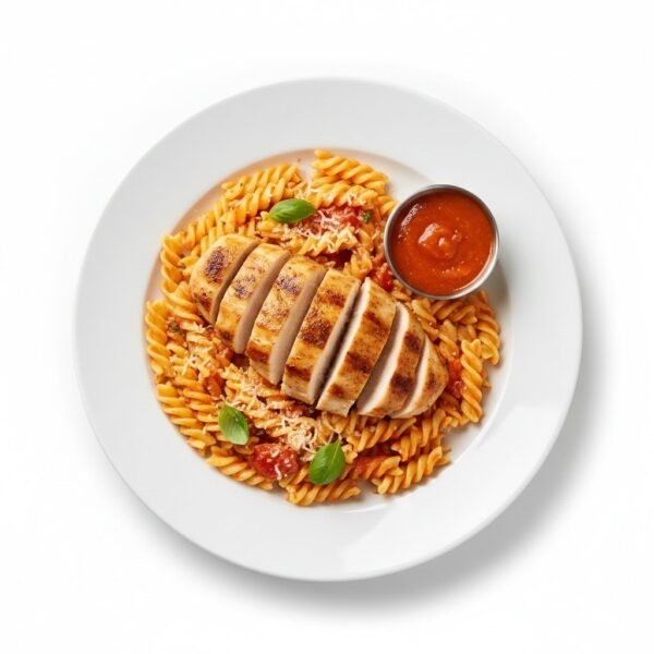 CHECKEN PASTA WITH SOUCE