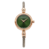 Gucci green dial cable bangle watch