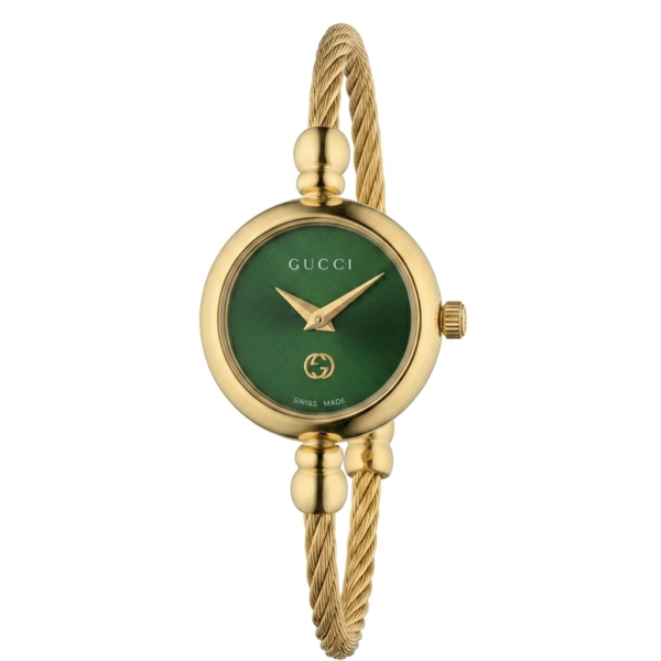 Gucci Ladies Gold Plated Bangle Watch