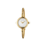 Gucci gold-plated cable bangle watch