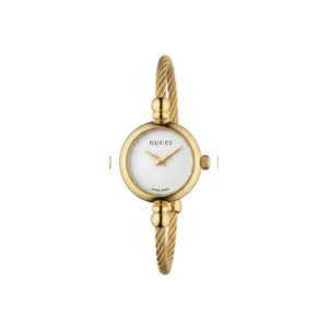 Gucci gold-plated cable bangle watch