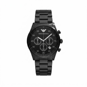 Emporio Armani Black Stainless Steel Chronograph Watch