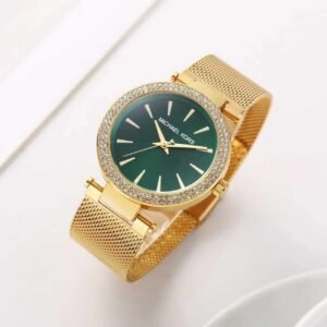 Michel Kore Green & Gold Women Watch