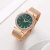 Michel Kore Green & Rose Gold Women Watch