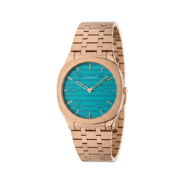 Gucci 25H Rose Gold Watch