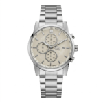 Gc Gallant Silver Chronograph Metal Watch