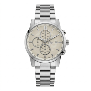 Gc Gallant Silver Chronograph Metal Watch