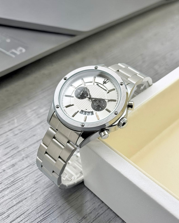 Silver Maserati Successo Men’s Chronograph