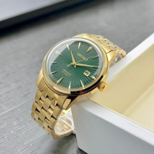 Seiko Presage green dial gold automatic