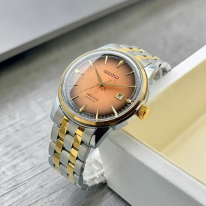Two-tone brown gradient elegant watch