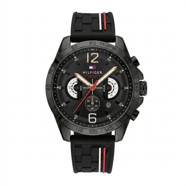 Tommy Hilfiger Black Chronograph Watch