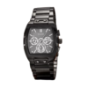 Black Guess Multifunction Stainless Steel Watch