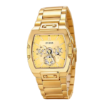 Gold-Tone Guess Phoenix Champagne Watch